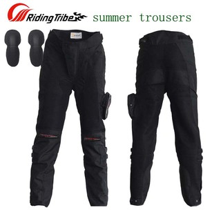 Caballo de la tribu de verano de malla HP-02 pantalones de la motocicleta de los hombres con protección de la rodilla Motocross pantalones