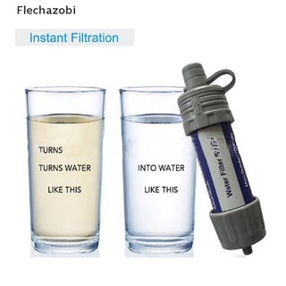 [flechazobi] filtro de agua de supervivencia paja purificador personal filtración emergencia equipo al aire libre caliente
