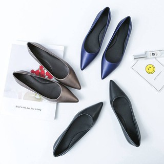 Tamaño 35-44 punta plana zapatos de fondo suave cómodo Bla zapatos profesionales de las mujeres