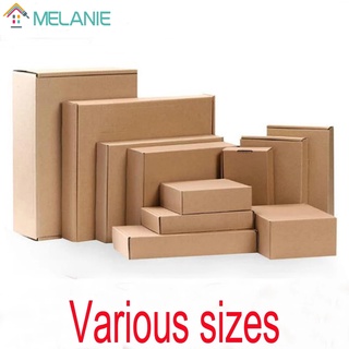 Various Sizes Natural Paper Kraft Square Packaging Carton Box/Corrugated Cardboard Storage Units/Wedding Party Gift Handmade Soaps Candy Chocolates Case Wholesale