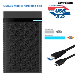Su USB3.0 adaptador de 2.5 pulgadas SATA SSD HDD caja de disco duro móvil portátil