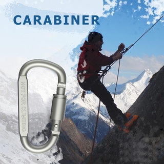 etaronicy 10pcs mochila escalada al aire libre edc cerradura hebilla aluminio d-ring mosquetón
