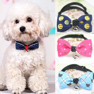 Collar de perro gato corbata con campana ajustable corbata cachorro gatito pajarita suministros para mascotas