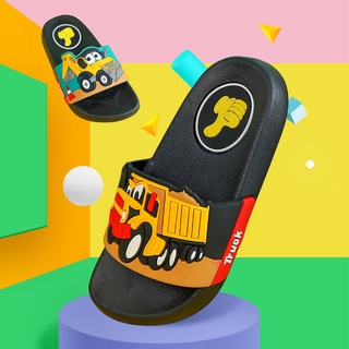 Sandalias niños zapatillas niños pequeños niños interior lindo coche de dibujos animados antideslizante fondo suave (2)