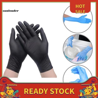 sl guantes de preparación de alimentos transpirables sin polvos desechables nitrilo guantes elásticos para el hogar