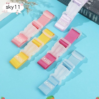 SKY Adjustable Nylon Straps Aircraft Supplies Buckle Button Luggage Accessories Portable Travel Accessories Colorful Security Bag Baggage Belt/Multicolor (1)