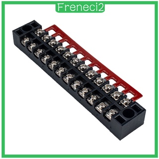 [Freneci2] 5 x doble fila 12 posiciones de tornillo de barrera de terminales de bloques de terminales (6)