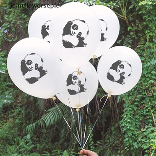 nuevo stock 10pcs 12 pulgadas lindo panda globos blanco baloons decoración fiesta de cumpleaños regalos 12inch lindo panda globos redondos blancos globos decoración fiesta de cumpleaños regalos caliente