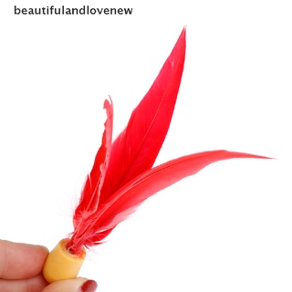 [beautifulandlovenew] 10pcs bola de bádminton al aire libre niños goma volante pluma volante (2)
