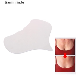 Tianiinjin almohadilla De silicón Transparente reutilizable Anti arrugas Para remover senos Br