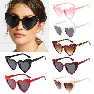 producción accesorios de mujer gafas de sol en forma de corazón moda uv400 protección vintage gafas de sol de las mujeres clout gafas de sol retro amor corazón gafas de sol