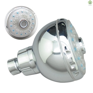 Nuevo cabezal de ducha LED con luz Flash de 7 colores 3 ajustes cabezal de ducha de lluvia ajustable baño cabezal de ducha pulido cromo baño ducha de lluvia de reemplazo