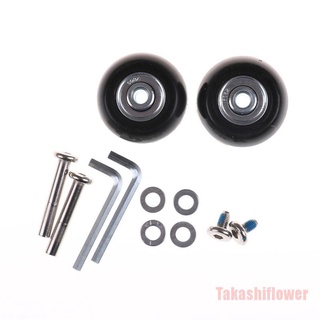 Takashiflower 2 piezas maleta de equipaje ruedas de repuesto ejes piezas de reparación de 40*18 mm