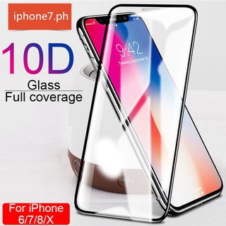 10D cubierta completa de vidrio templado IPhone 6 7 8 Plus X Xs XR 11 12 Pro MAX