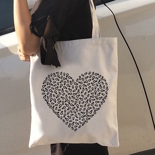 Love Tote Bag lona mercado bolsas ecológicas bolsa de comestibles 8865