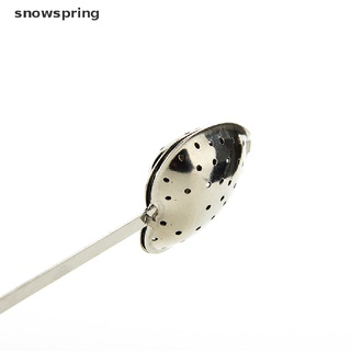 snowspring en forma de corazón de acero inoxidable infusor de té cuchara colador empinado mango ducha co