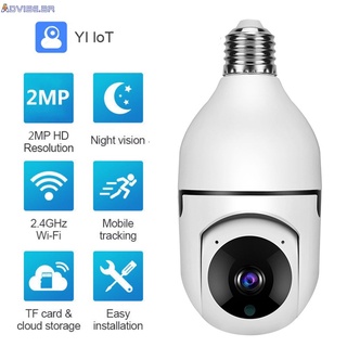 2mp 1080P E27 lámpara De wifi cámara PTZ HD visión nocturna infrarroja dos vías Para hablar bebé Monitor autorastreador Para seguridad del hogar asistencia_br (1)