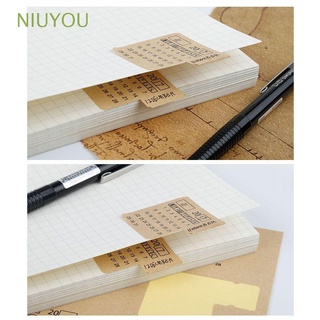 niuyou kawaii papel kraft pegatina sin años calendario índice etiqueta universal organizador manuscrito planificador papelería cuaderno