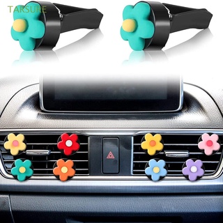 tarsure colorido ambientador de coche clip accesorios automotriz flor ventilación clip decoraciones mujeres lindo niñas encanto/multicolor