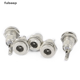 [fulseep] 5pcs 5,5 mm x 2,1 mm dc enchufe enchufe hembra panel conector dc-099 trht