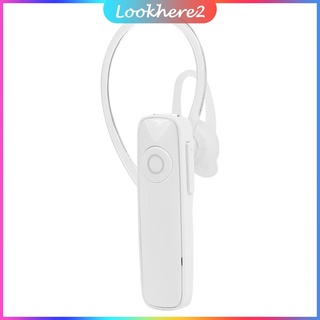 (mira aquí) 2pcs m165 inalámbrico compatible con bluetooth auriculares manos libres llamadas negocios auriculares blanco