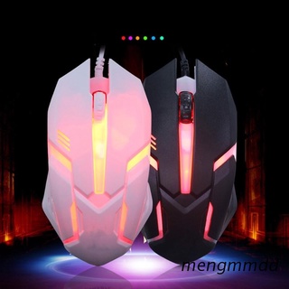 meng Ergonomic Wired Gaming Mouse Button LED 1000 DPI USB Computer Mouse With Backlight For PC Laptop Gamer Mice S1 Silent