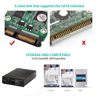 USB 3.0 External 2.5"" 3.5"" SATA Hard Drive Enclosure SSD HDD Disk Case (5)
