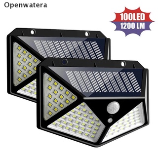 Openwatera luz Solar impermeable 100 LED al aire libre lámpara Solar PIR Sensor de movimiento luz de pared MY