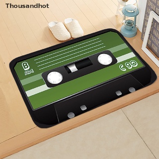 Thousandhot Retro Cassette cinta de música alfombrilla de suelo opción múltiple divertida puerta de entrada