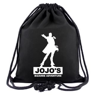 anime jojos bizarre adventure bolsa con cordón niños mochila fácil embalaje mini bolsa