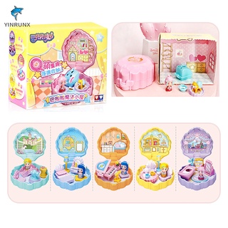 Little Fairy Pocket Toys caja ciega casa Playset coleccionable juguete temático accesorios para niñas