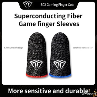 1Pair Gaming Finger Sleeve Breathable Fingertips For PUBG Mobile Games Touch Screen Finger Cots Cover Sensitive Mobile Touch Awesome