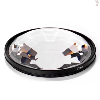 [Nuevo]Filtro de caleidoscopio para cámara de caleidoscopio de 77 mm, filtro de vidrio, número Variable de temas, accesorios de fotografía SLR