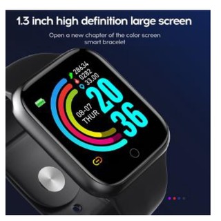 Hot watch Y68 Pantalla A Color Pulsera Inteligente En Tiempo Real Monitoreo Del Sueño Función Anti-Pérdida Reloj Despertador . trend (5)