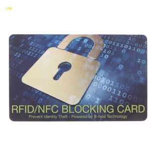 Liw protector De tarjeta De Crédito Rfid bloqueo Nfc señales Escudo Seguro Para pasaporte Bolsa