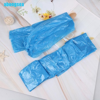 Abongsea 5 pares desechables impermeables gruesos plásticos para zapatos de lluvia antideslizantes (3)