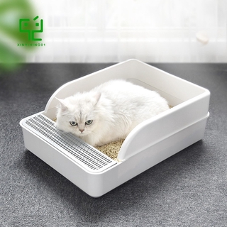 caja de arena para gatos, antisalpicaduras, semicerrada, desodorante para mascotas, perro, inodoro, cama, gato, inodoro, caja de arena con pala