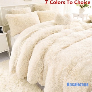 [Onsalezone] manta de invierno suave Shaggy Ultra felpa edredón cálido cómodo grueso tirar ropa de cama