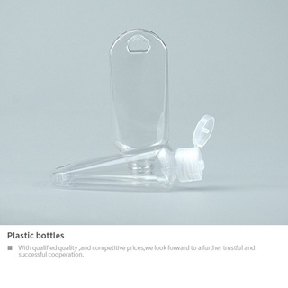 (Thebeauty) 50 ml llavero Transparente vacío botellas De Plástico para viaje anillo llave Mini botellas contenedores De rotación a prueba De fugas Portátil