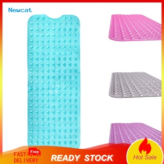 <NEWCAT> 100x40cm PVC antideslizante baño ducha alfombrilla con ventosas alfombra de baño