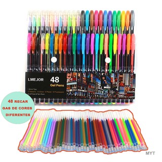 Set De bolígrafos De Gel Para adultos 48 colores Para Pintar/libros De colorear/Pintura/artesanía