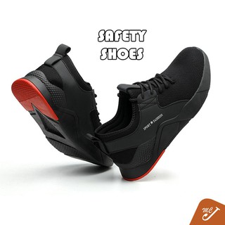 Mcjoden - LATIFF zapatos de seguridad antideslizantes Anti Smash protector de acero puntera ligera Kasut Kasut Kerja WPHOT Preferred