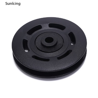 [Sunking] 1pc 90 mm negro rodamiento polea Cable de rueda equipo de gimnasio parte resistente al desgaste gimnasio herramienta