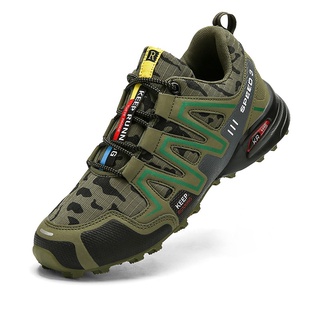 Zapatos de senderismo al aire libre de los hombres impermeable camuflaje Trail Running zapatos Kasut senderismo (1)