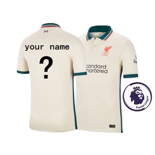 Alta Calidad 2021-2022 Liverpool jersey De Visitante Fútbol De Distancia Camiseta De Entrenamiento Para Hombres Adultos Parche E Impresión