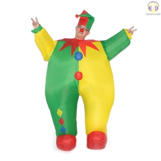 [miwo] Disfraz inflable De payaso divertida Para Adultos/vestido inflable Para Halloween Cosplay fiesta De escenario Perf