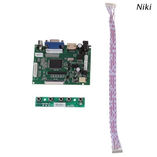 Niki 1Set HDMI compatible VGA 2AV Lvds ACC TTL pantalla Lcd control remoto módulo de placa para AT070TN90/92/94 controlador Lcd