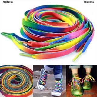 Arichblue 2 x arco iris caramelo zapatos de color encaje botas cordones zapatillas de deporte cordones cuerdas nuevo