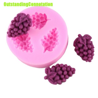 Outstandingconnotation 1 X molde de silicón para decoración de tartas en forma de uva de caramelo Chocolate molde para hornear