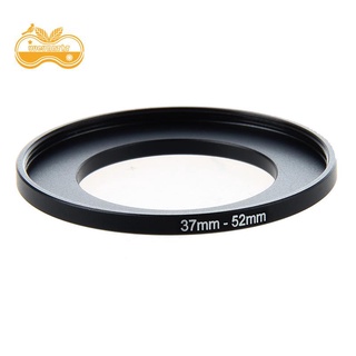 filtro de lente de cámara anillo de paso hacia arriba de 37 mm a 52 mm adaptador negro